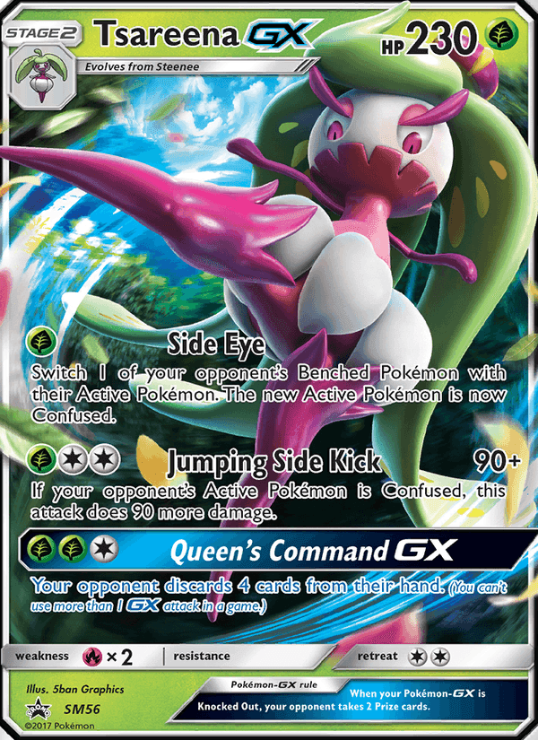 Tsareena GX, carta SM56 di SL Promo