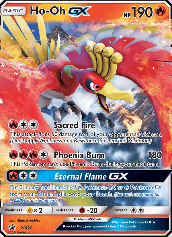 Ho-Oh GX, carta SM57 di SL Promo