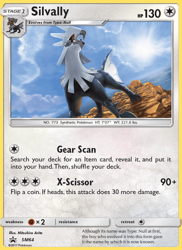 Silvally, card SM64 from SM Black Star Promos