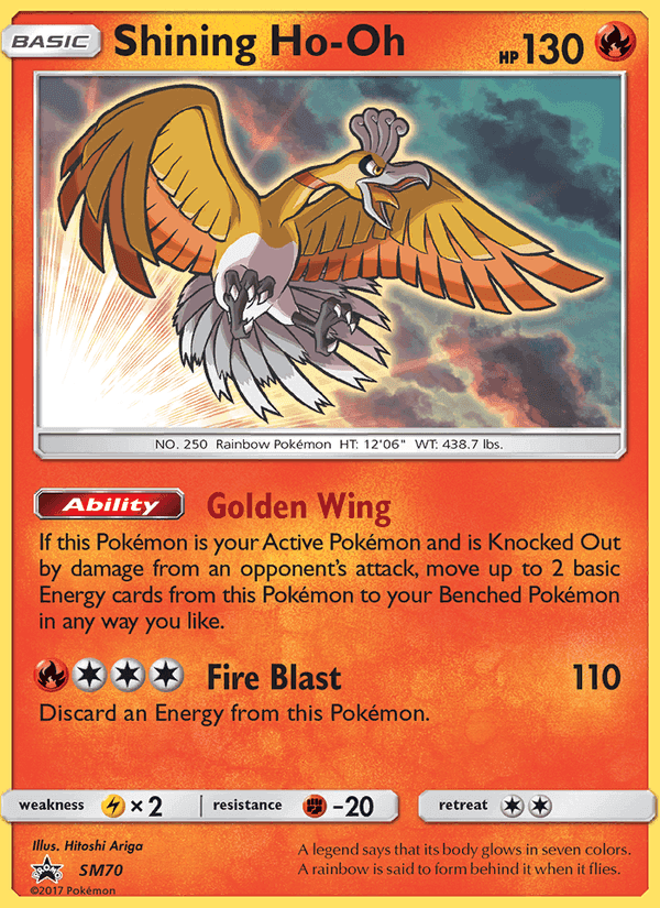 Ho-Oh Brillant, carte SM70 de Promo SM