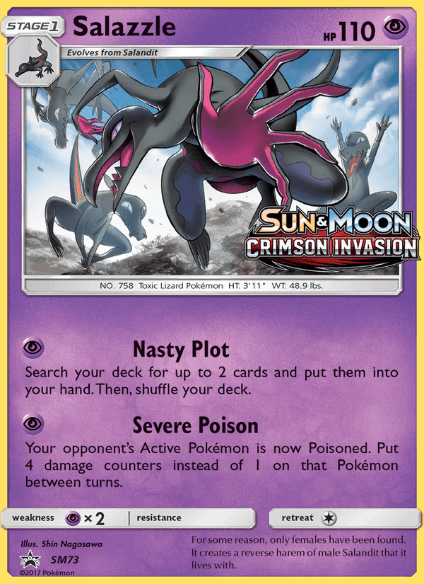 Salazzle, card SM73 from SM Black Star Promos