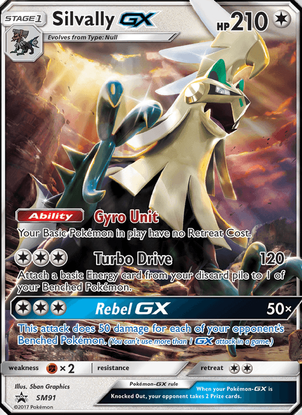Silvally GX, card SM91 from SM Black Star Promos