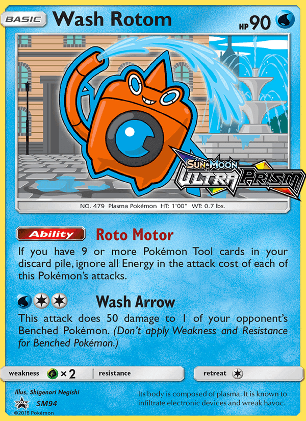 Rotom Lavaggio, carta SM94 di SL Promo