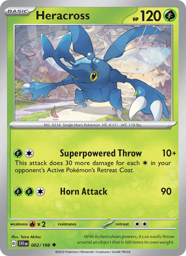 Heracross, carte 002 de Scarlet & Violet