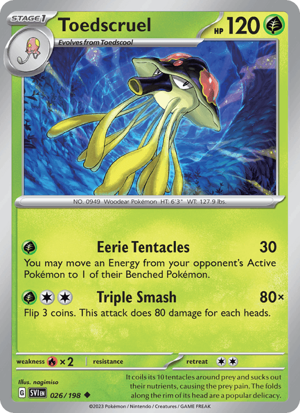 Toedscruel, carte 026 de Scarlet & Violet