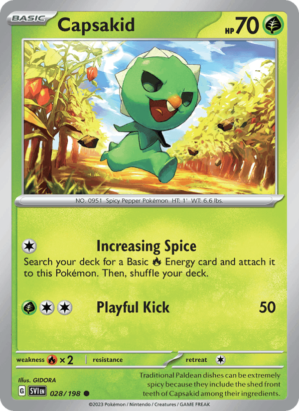Capsakid, carte 028 de Scarlet & Violet
