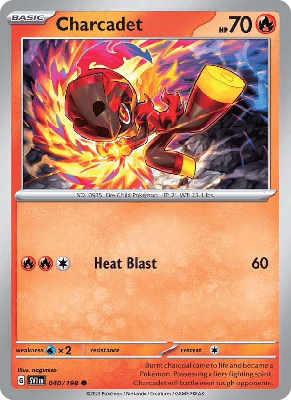 Charcadet, carta 040 di Scarlet & Violet