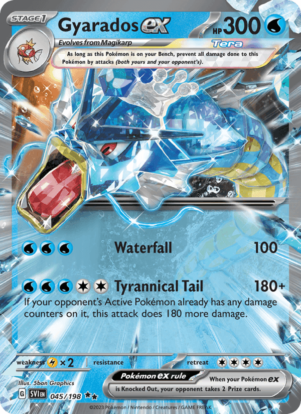 Gyarados ex, carte 045 de Scarlet & Violet