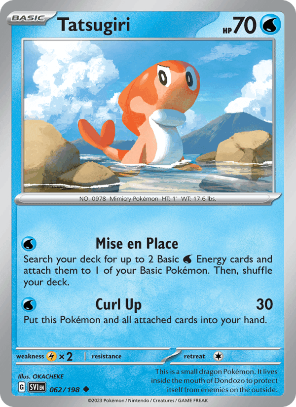 Tatsugiri, card 062 from Scarlet & Violet