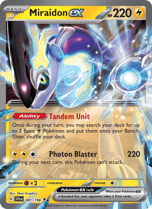 Miraidon ex, card 081 from Scarlet & Violet