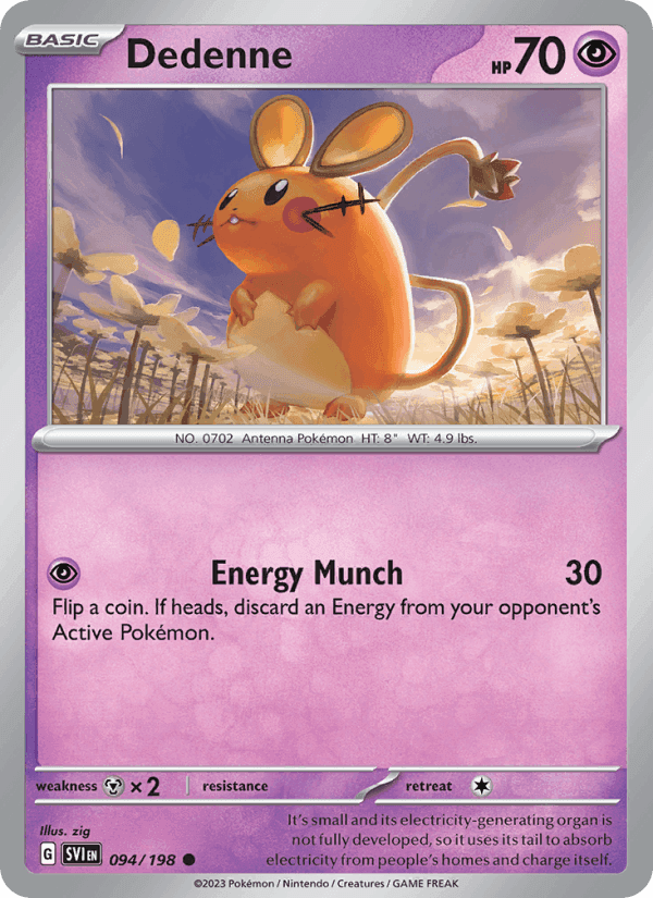 Dedenne, card 094 from Scarlet & Violet