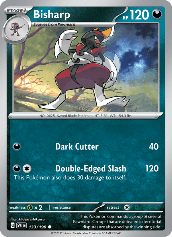 Bisharp, card 133 from Scarlet & Violet