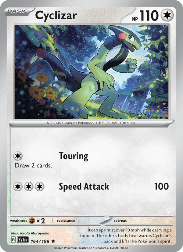 Cyclizar, card 164 from Scarlet & Violet