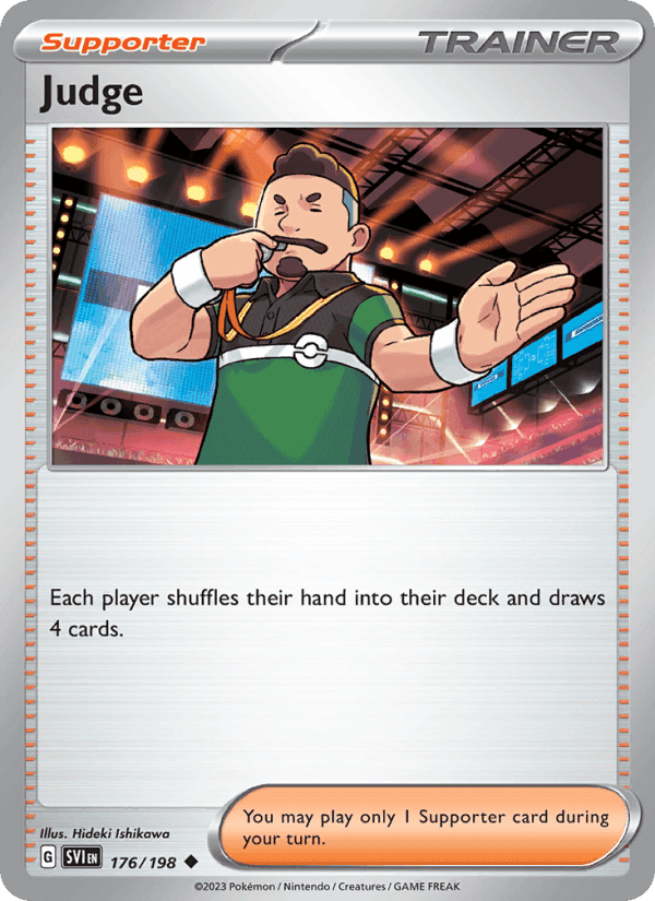 Judge, card 176 from Scarlet & Violet