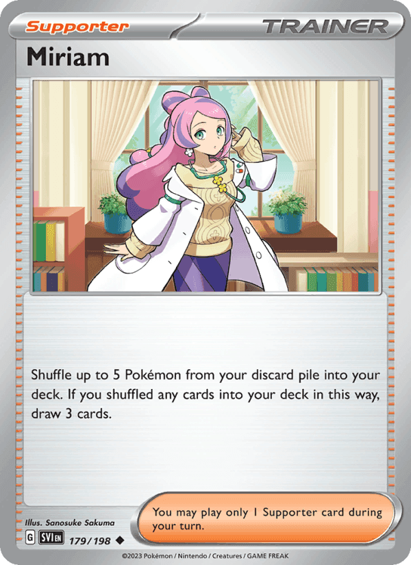 Miriam, card 179 from Scarlet & Violet