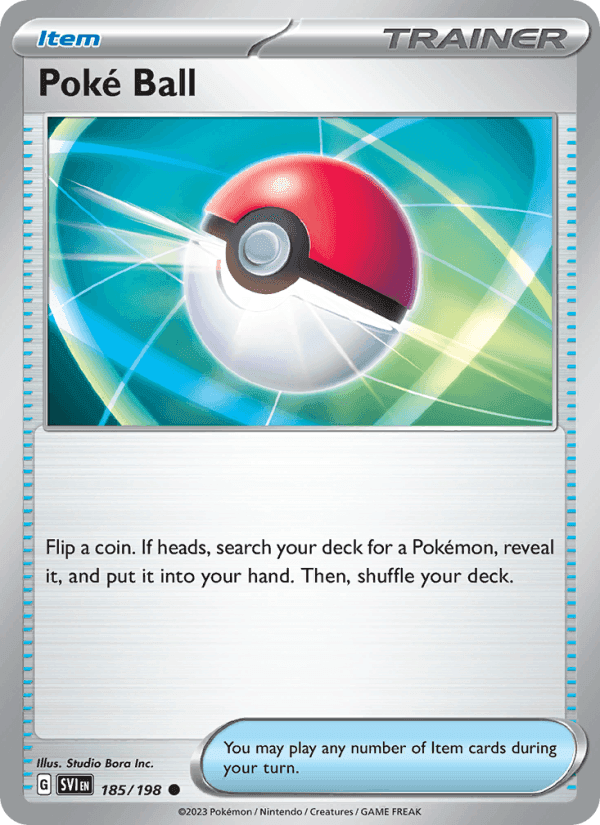 Poké Ball, card 185 from Scarlet & Violet