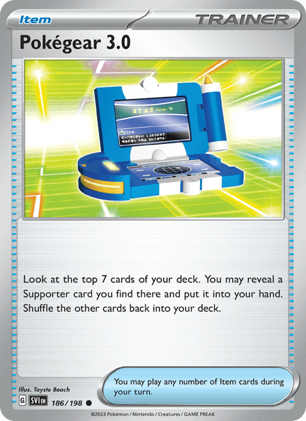 Pokégear 3.0, card 186 from Scarlet & Violet