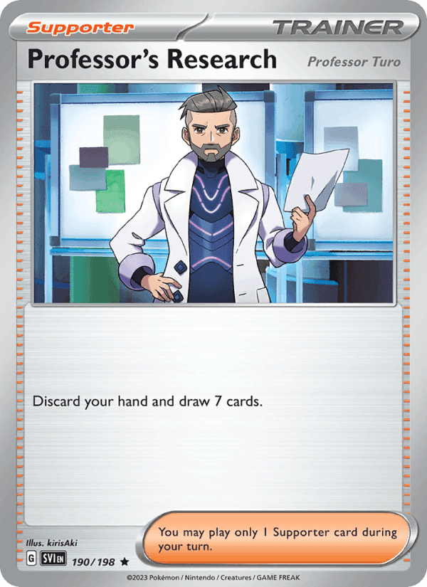 Professor's Research, card 190 from Scarlet & Violet