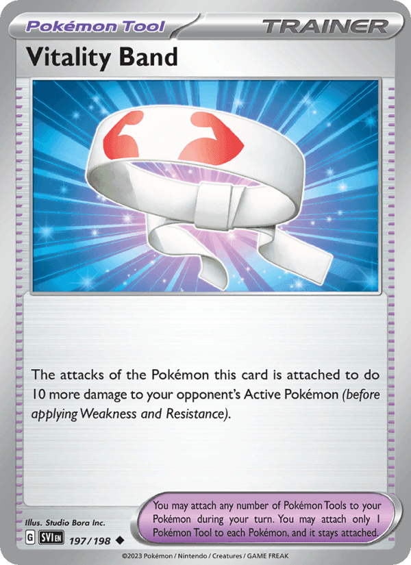 Vitality Band, card 197 from Scarlet & Violet