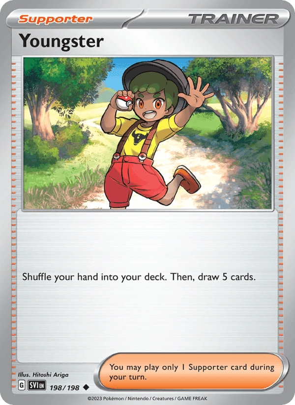 Youngster, card 198 from Scarlet & Violet