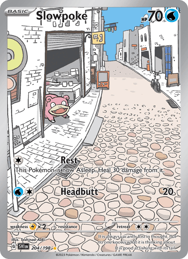 Scarlet & Violet の 204 番、Slowpoke