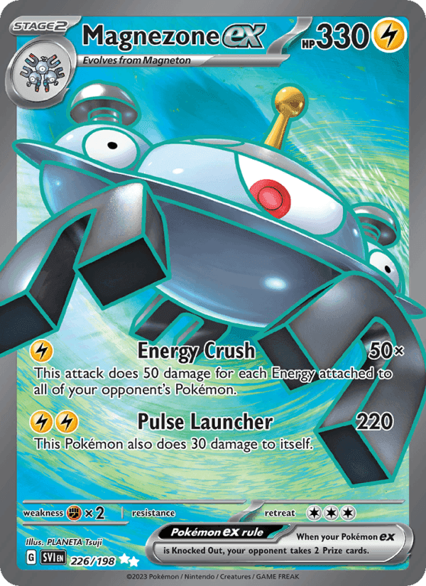 Magnezone ex, card 226 from Scarlet & Violet