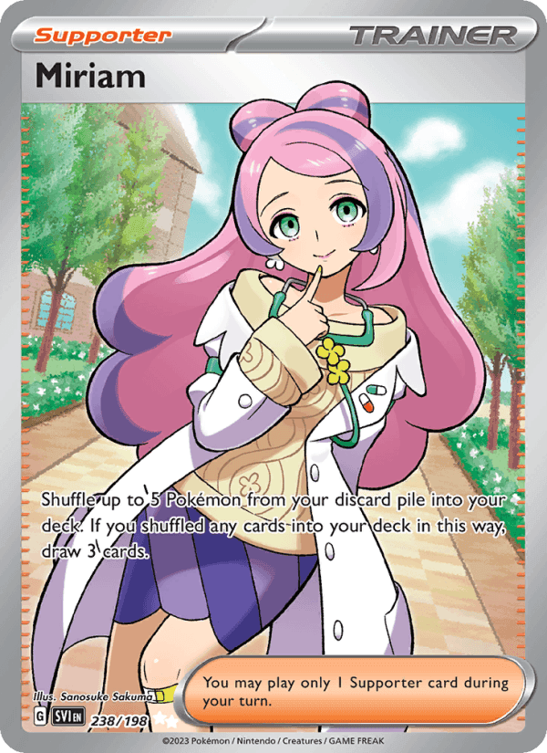 Miriam, card 238 from Scarlet & Violet