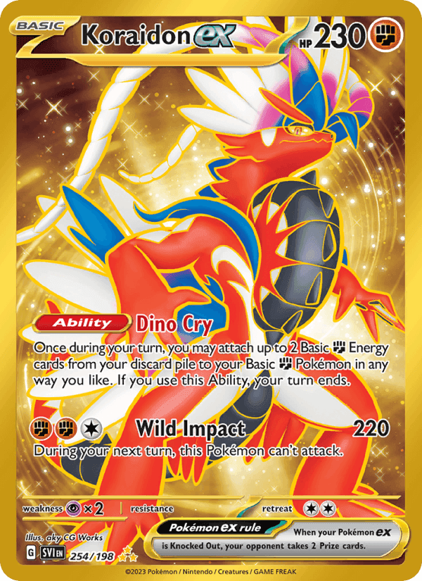 Koraidon ex, card 254 from Scarlet & Violet