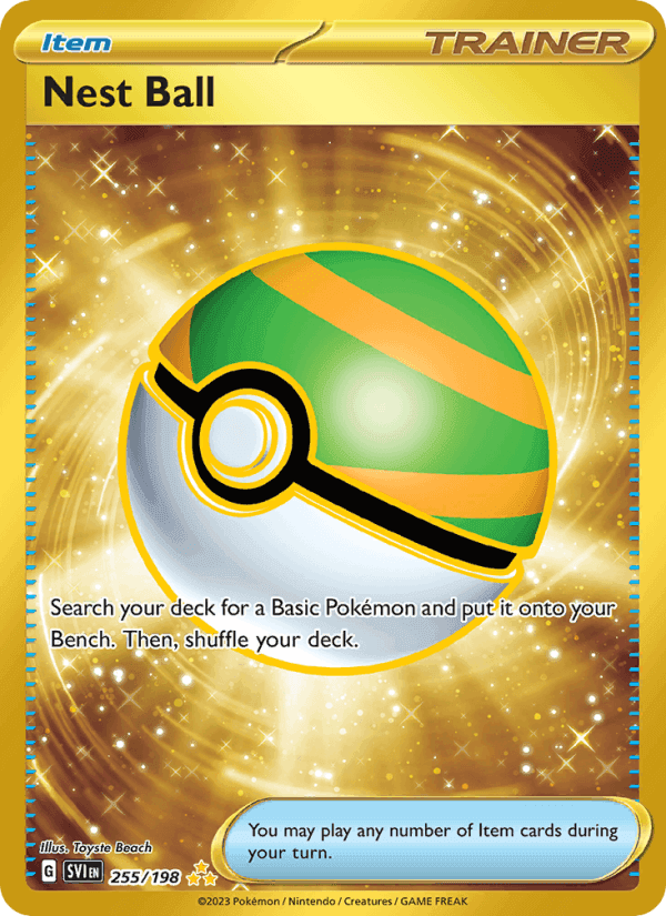 Nest Ball, card 255 from Scarlet & Violet