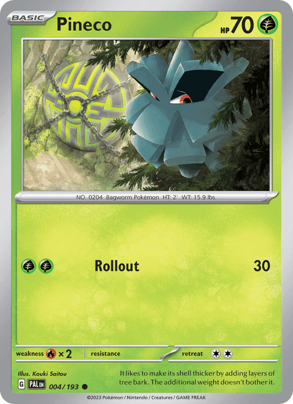 Pineco, carta 004 di Paldea Evolved