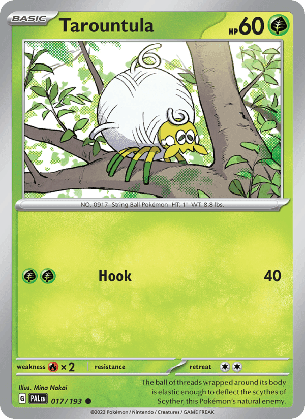 Paldea Evolved の 017 番、Tarountula