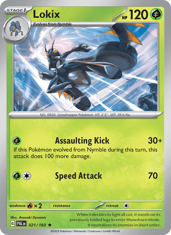Lokix, carta 021 di Paldea Evolved