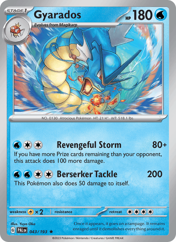 Paldea Evolved の 043 番、Gyarados