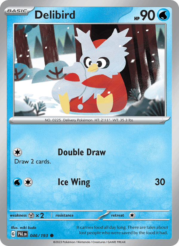 Delibird, carta 046 di Paldea Evolved