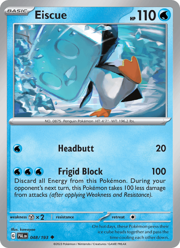 Eiscue, carta 048 di Paldea Evolved