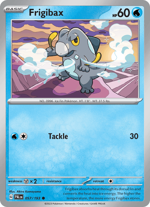 Frigibax, card 057 from Paldea Evolved
