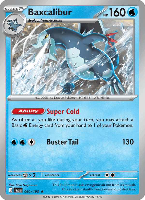 Baxcalibur, carta 060 de Paldea Evolved