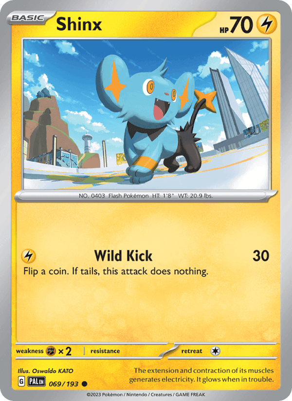 Shinx, card 069 from Paldea Evolved
