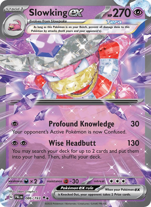 Slowking ex, card 086 from Paldea Evolved