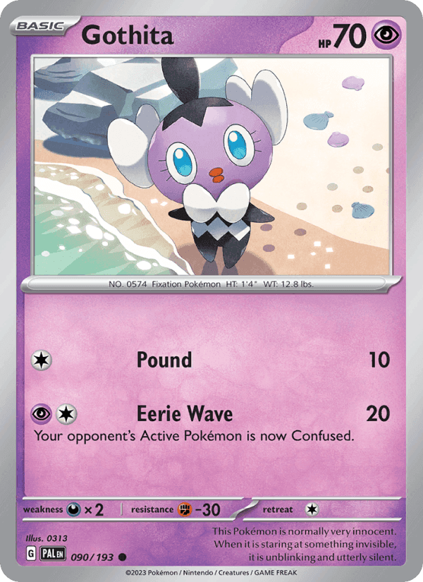 Gothita, card 090 from Paldea Evolved