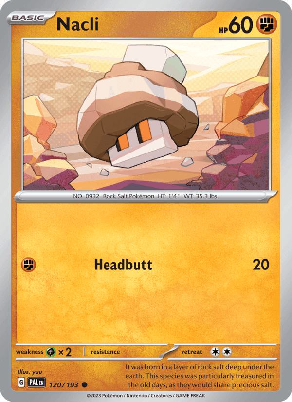 Nacli, card 120 from Paldea Evolved
