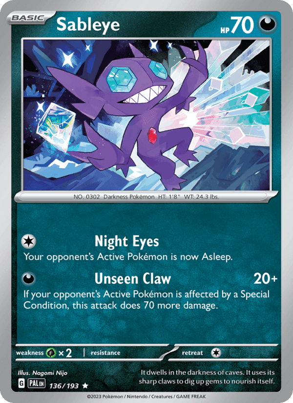 Paldea Evolved の 136 番、Sableye