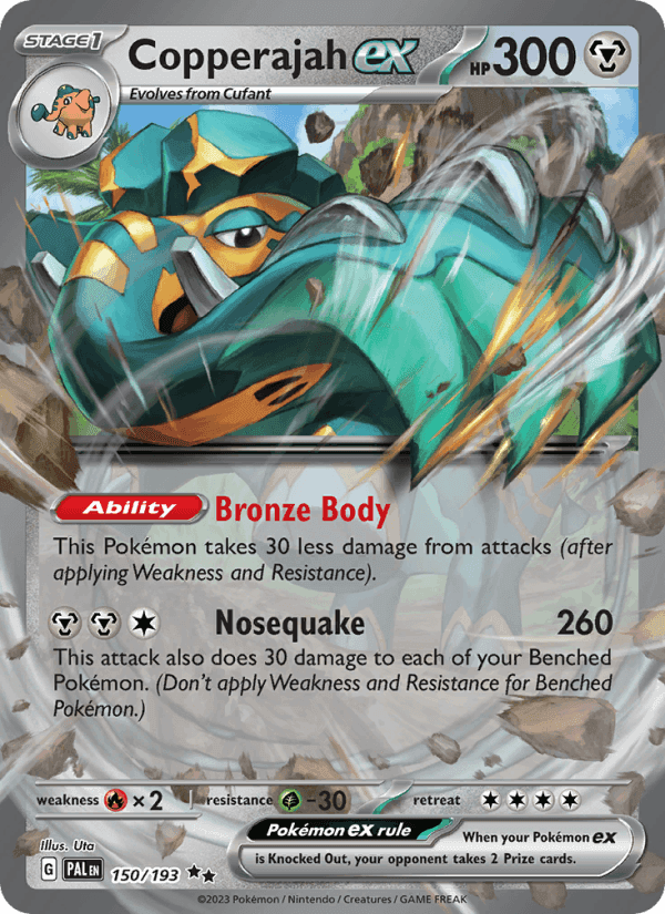 Copperajah ex, carta 150 di Paldea Evolved