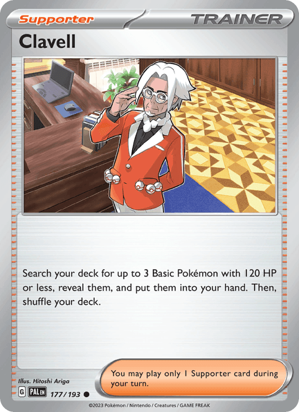Clavell, card 177 from Paldea Evolved