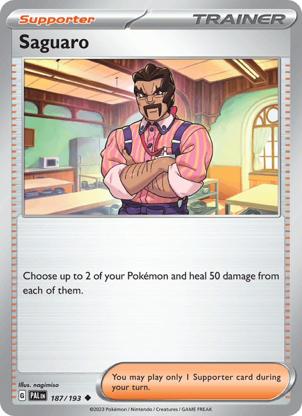 Saguaro, card 187 from Paldea Evolved