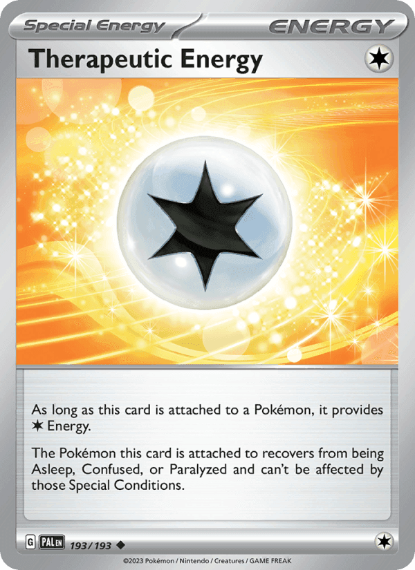 Therapeutic Energy, card 193 from Paldea Evolved