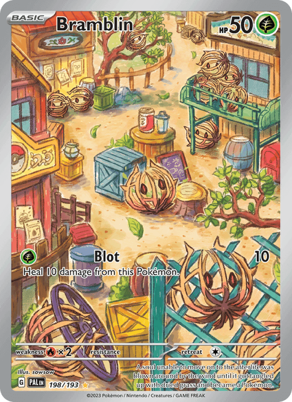 Paldea Evolved の 198 番、Bramblin