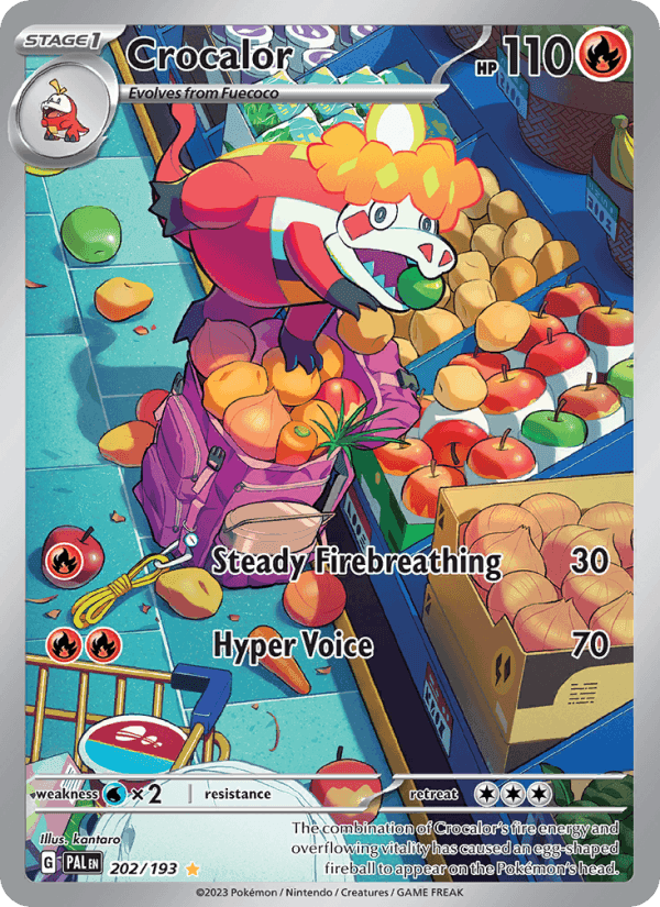 Crocalor, carta 202 de Paldea Evolved