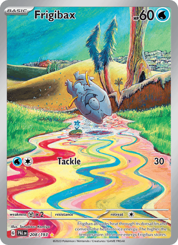 Frigibax, card 208 from Paldea Evolved