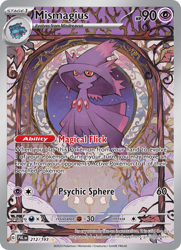 Paldea Evolved の 212 番、Mismagius